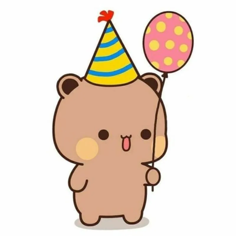 Hình cô gái chibi cute cầm ô đi dưới mưa tuyết