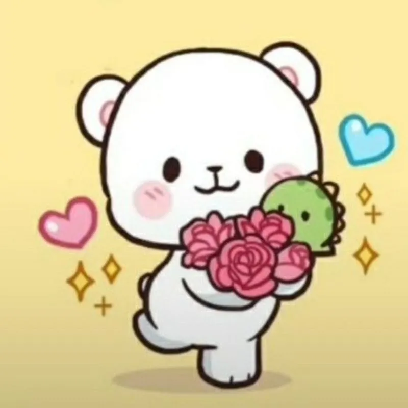 Hình cô gái chibi dễ thương với mái tóc tím và biểu cảm đáng yêu