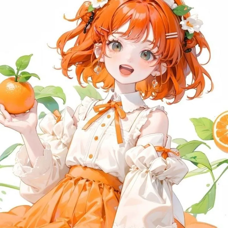 Hình cô gái chibi cute anime với tai mèo đáng yêu