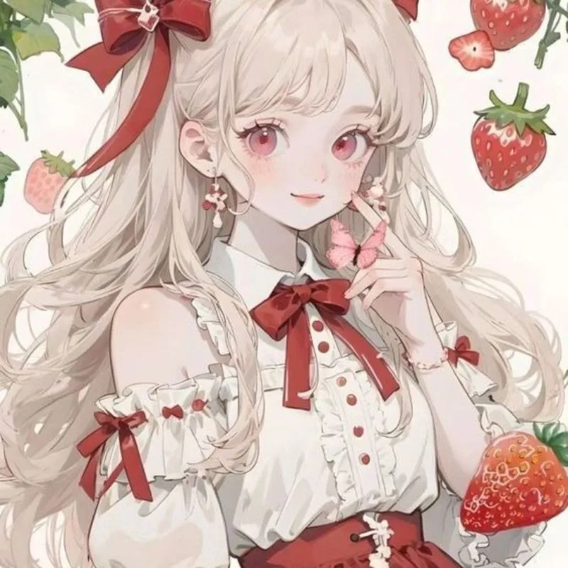 Avatar chibi cô gái anime đáng yêu với trang phục mùa đông