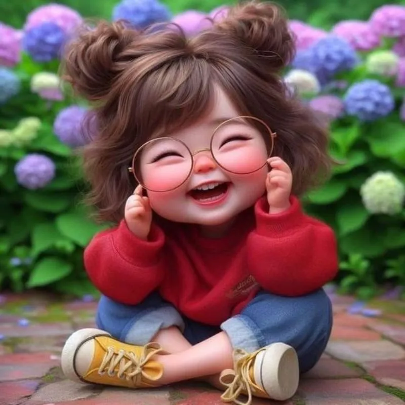 Hình chibi cô gái đáng yêu vẽ bằng AI với biểu cảm ngạc nhiên
