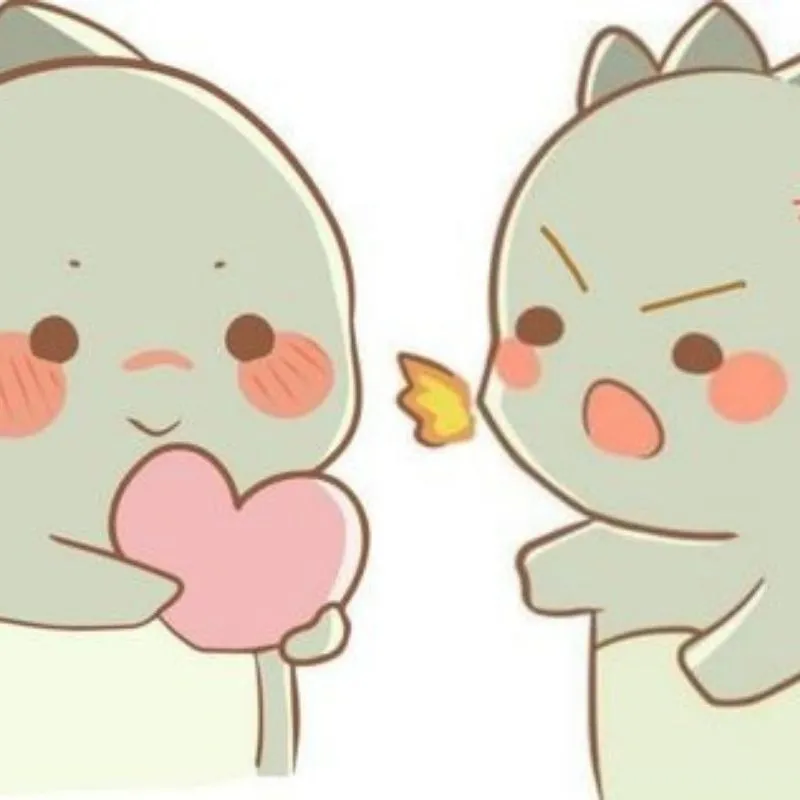 Chibi cô gái đáng yêu cùng khủng long T-Rex mini