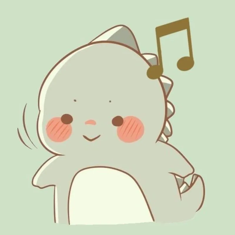 Chibi cô gái dễ thương đội mũ khủng long