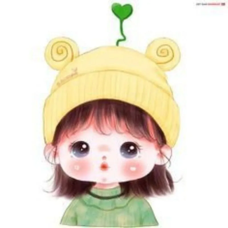 Ảnh cô gái cute chibi với biểu cảm hồn nhiên
