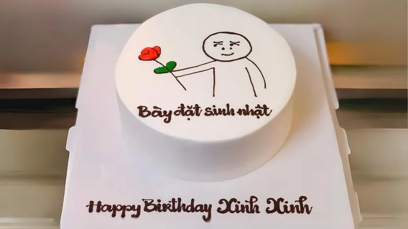 Mẫu bánh sinh nhật vui nhộn và độc đáo