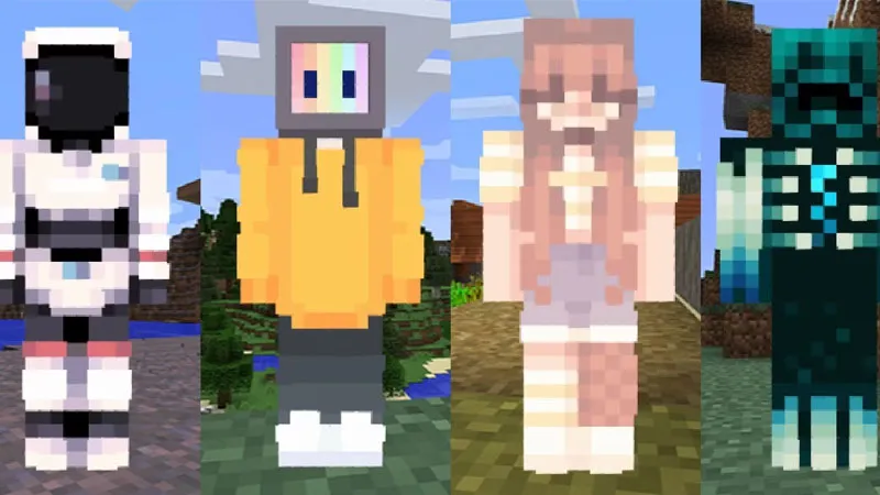 Bộ sưu tập skin Minecraft độc đáo cho nhân vật