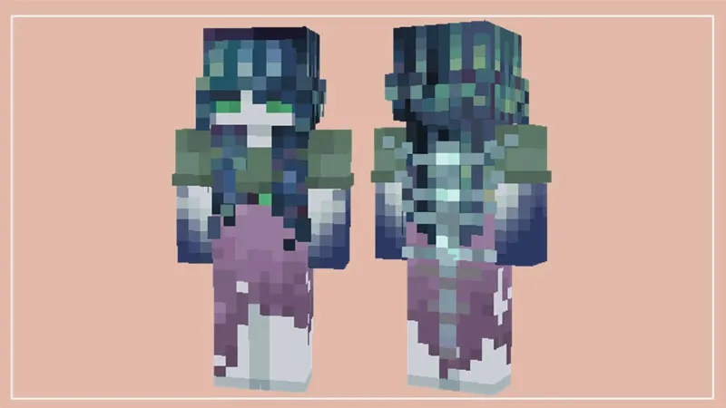 Skin Minecraft phi hành gia khám phá vũ trụ