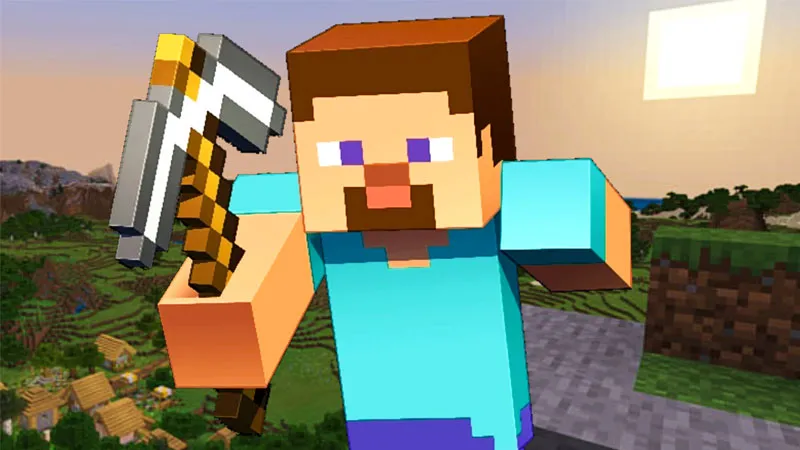Hình ảnh Steve nhân vật chính trong game Minecraft