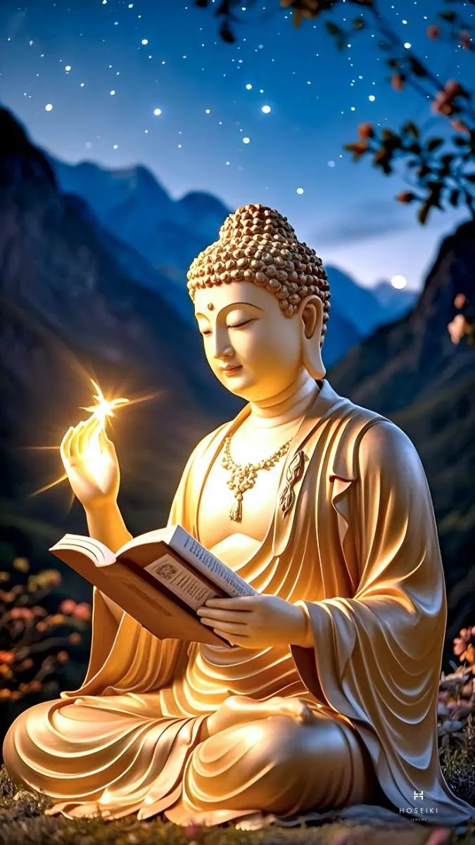 Bức hình Phật thanh tịnh, giúp người xem hướng đến những điều tốt đẹp trong cuộc sống.