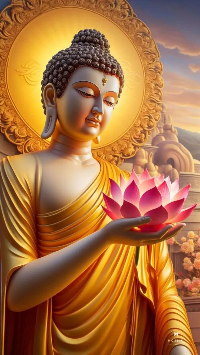 Bức hình Phật an lành, mang đến năng lượng tích cực giúp vượt qua khó khăn.