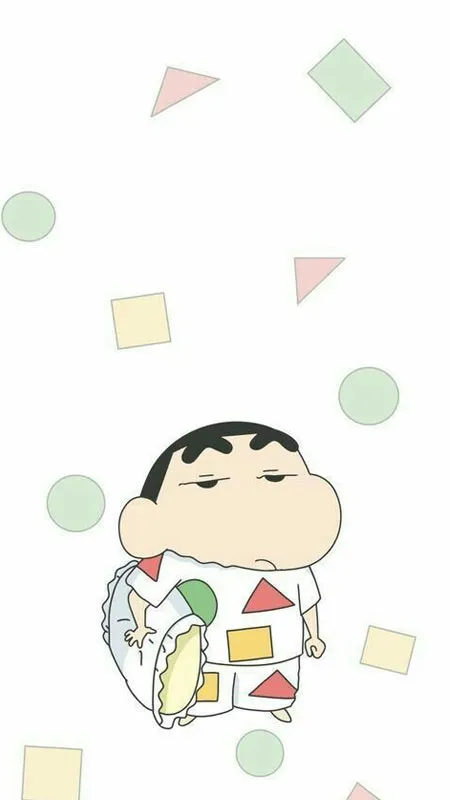 Shin Cậu Bé Bút Chì ngồi suy tư, ảnh cute 4