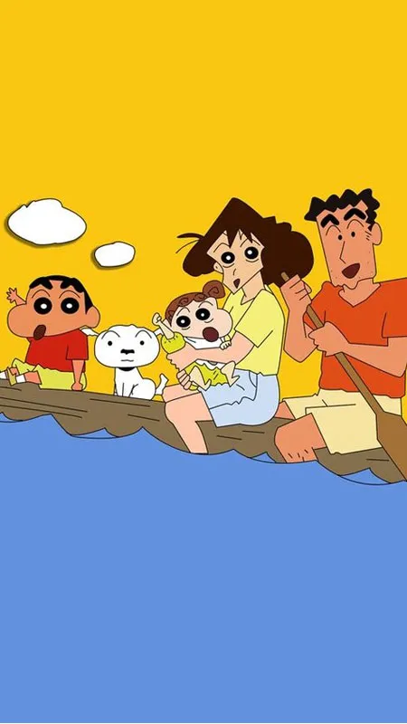 Shin và em gái Himawari cùng nhau, hình nền anh em 45