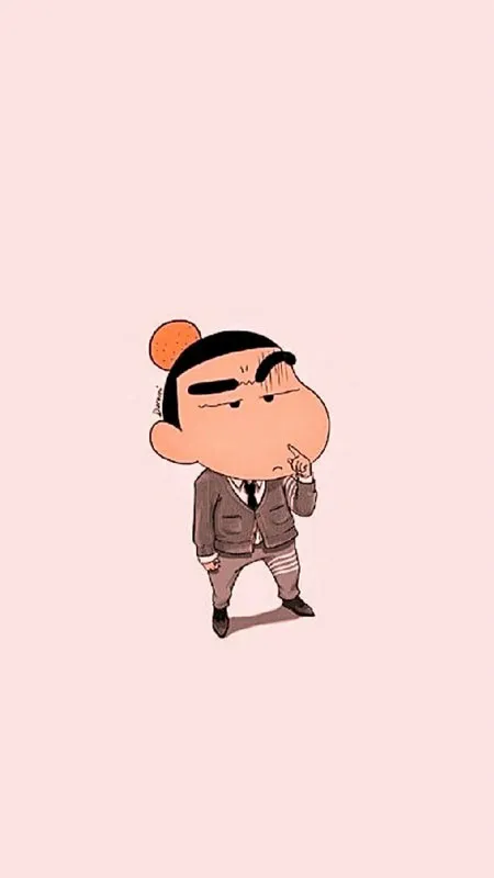 Shin Cậu Bé Bút Chì trong bộ đồ siêu anh hùng, ảnh Shin phong cách 64