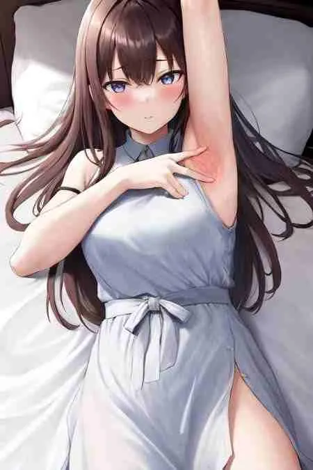 Cô gái anime đang thư giãn, với phong cách vẽ mềm mại và tinh tế