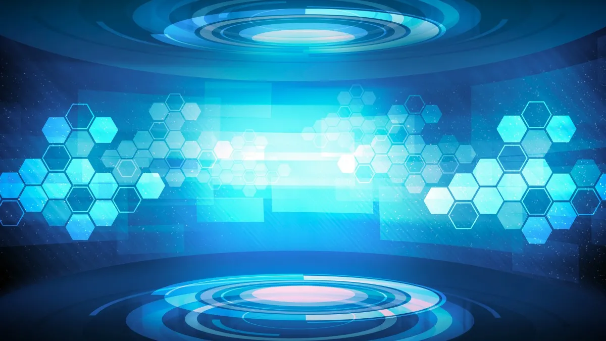 Background xanh dương với hiệu ứng mờ ảo, ấn tượng