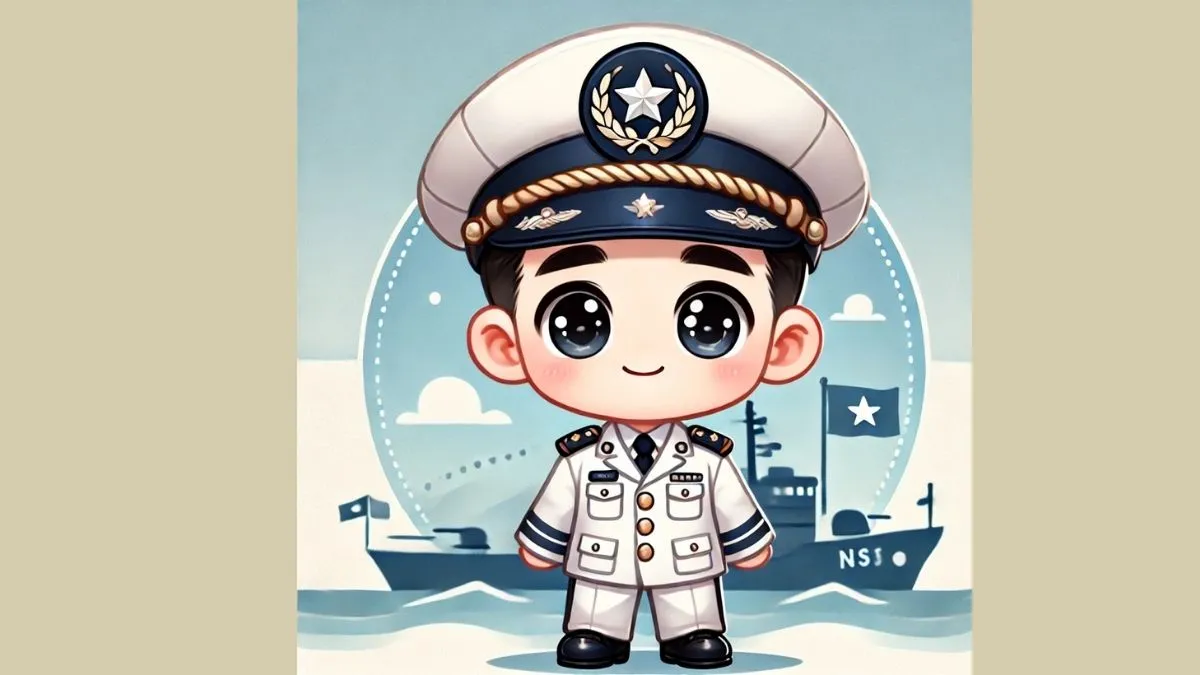 Chibi chú bộ đội hải quân canh giữ vùng biển