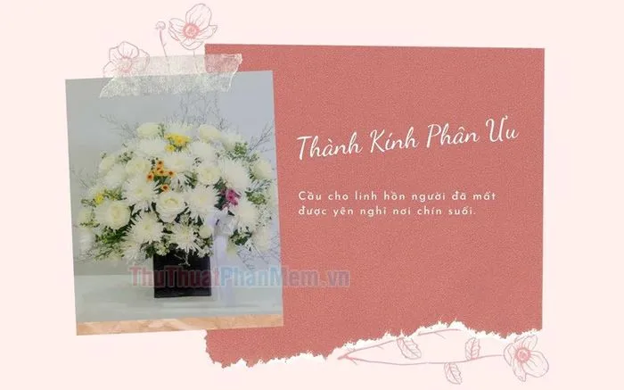 Tuyển tập hình ảnh chia buồn tang lễ đẹp và ý nghĩa nhất