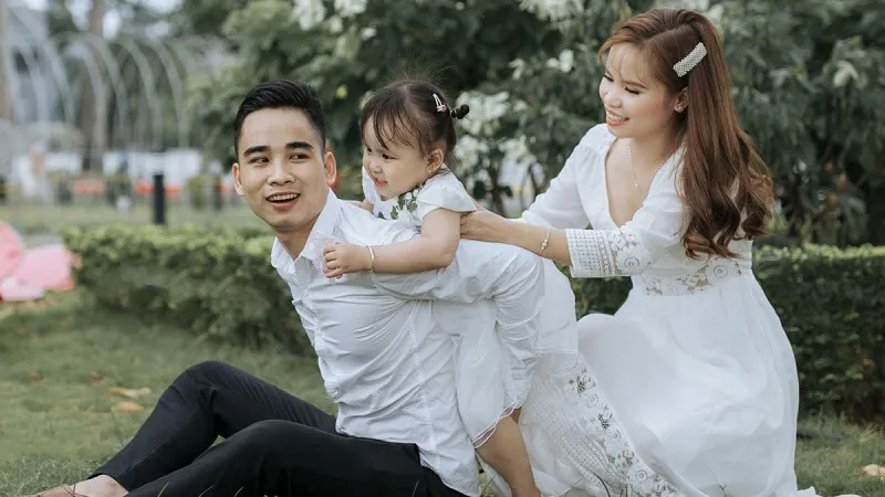 Gia đình Hàn Quốc vui vẻ