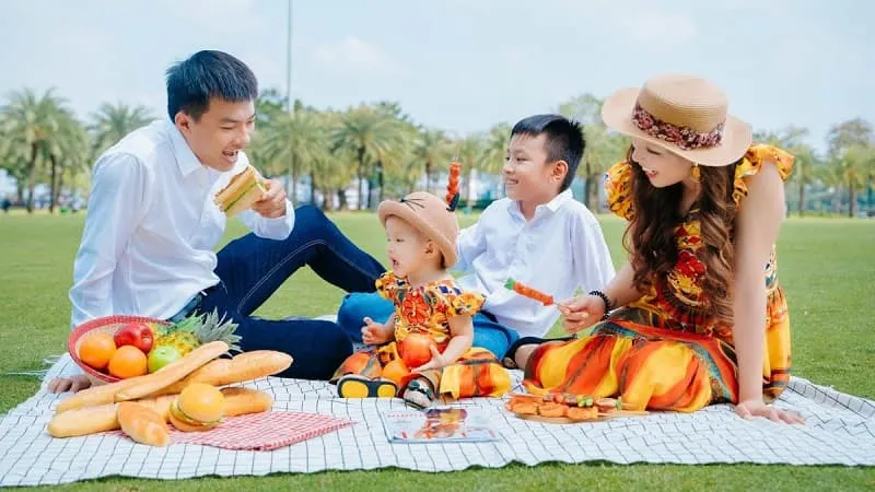 Gia đình Hàn Quốc phong cách đơn giản