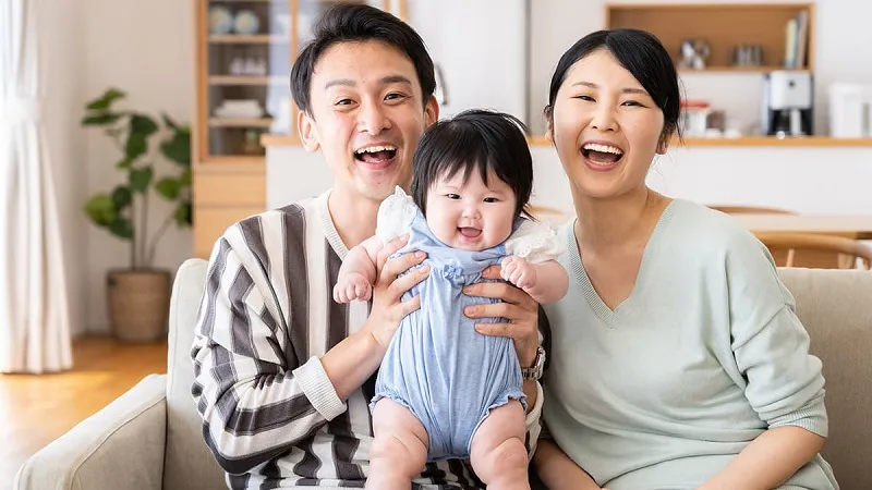 Gia đình Nhật Bản tại nhà cổ