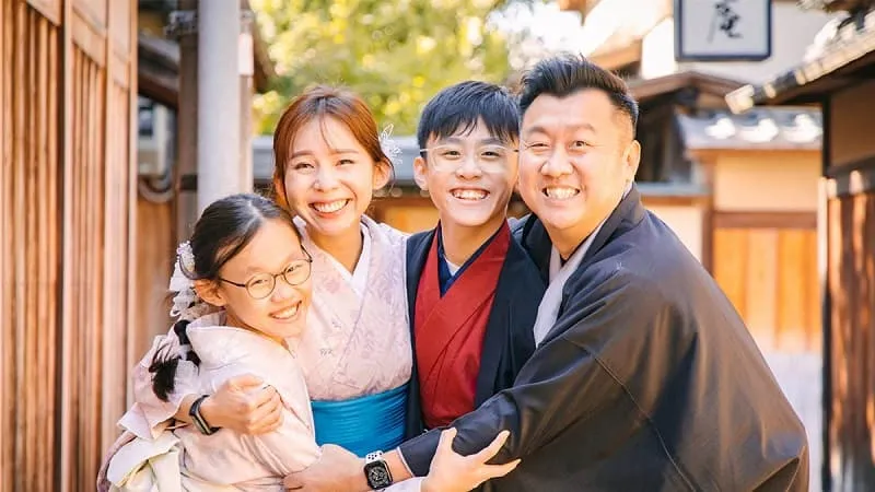 Gia đình Nhật Bản ấm cúng