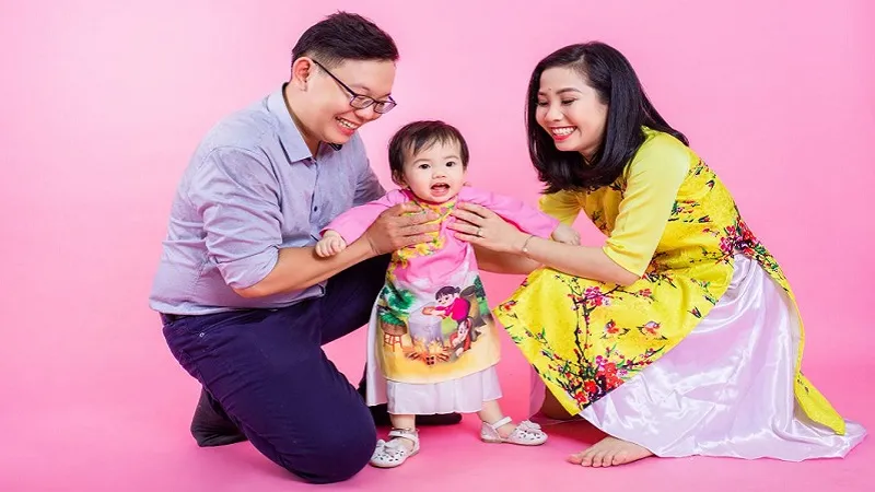 Gia đình Tết truyền thống