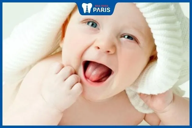 Trạng thái lưỡi khỏe mạnh ở trẻ