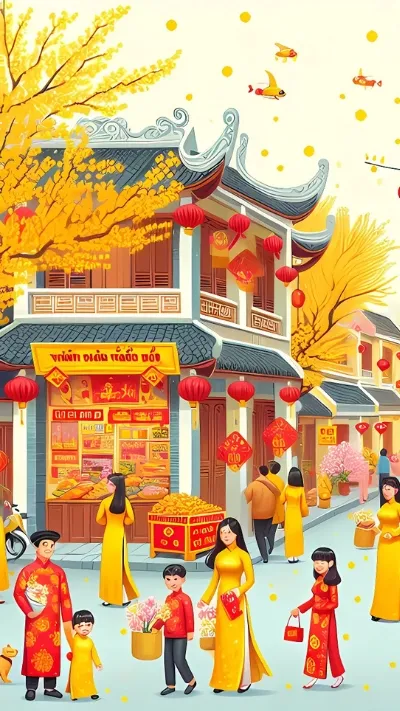 Hình nền hoa Mai ngày Tết