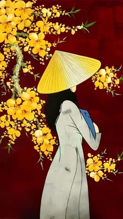 Hình nền hoa Mai ngày Tết