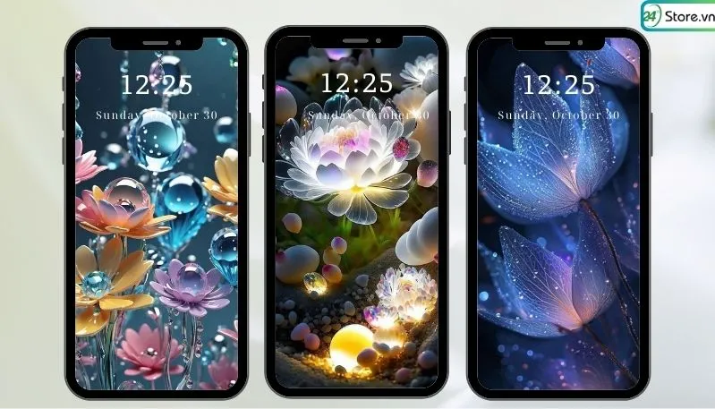 Hình ảnh hoa sen 3D với hiệu ứng ánh sáng