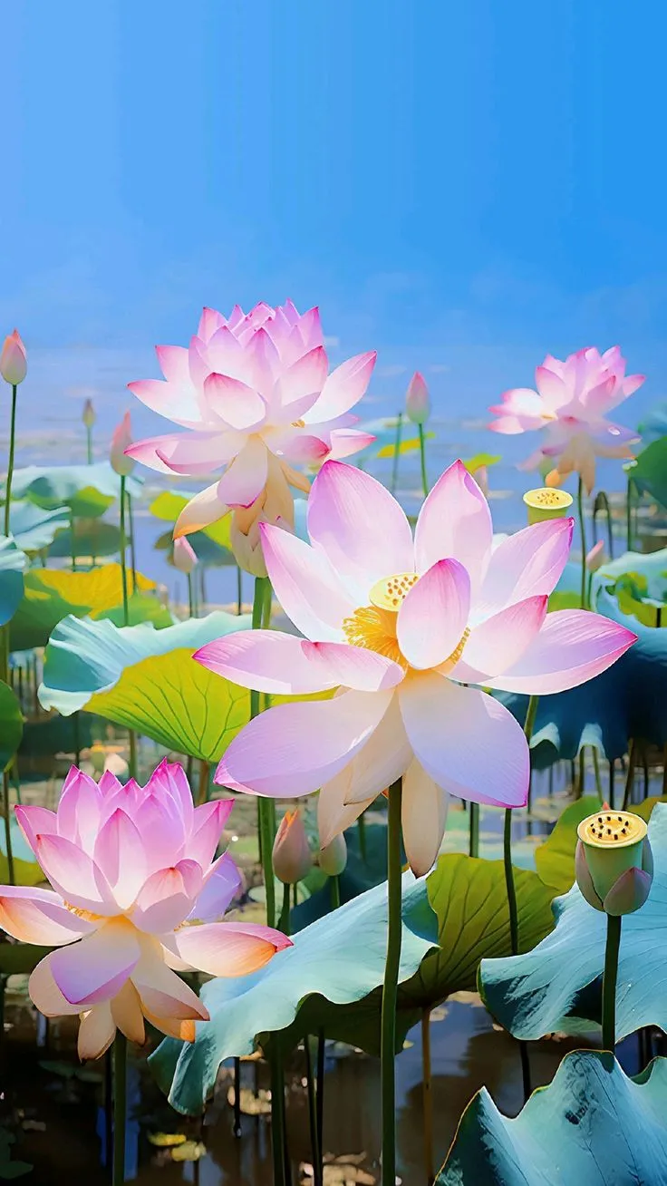 Hình ảnh hoa sen 4K với giọt sương lấp lánh