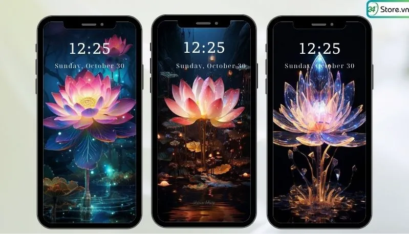 Hình ảnh hoa sen Phật giáo thanh tịnh dưới ánh nắng
