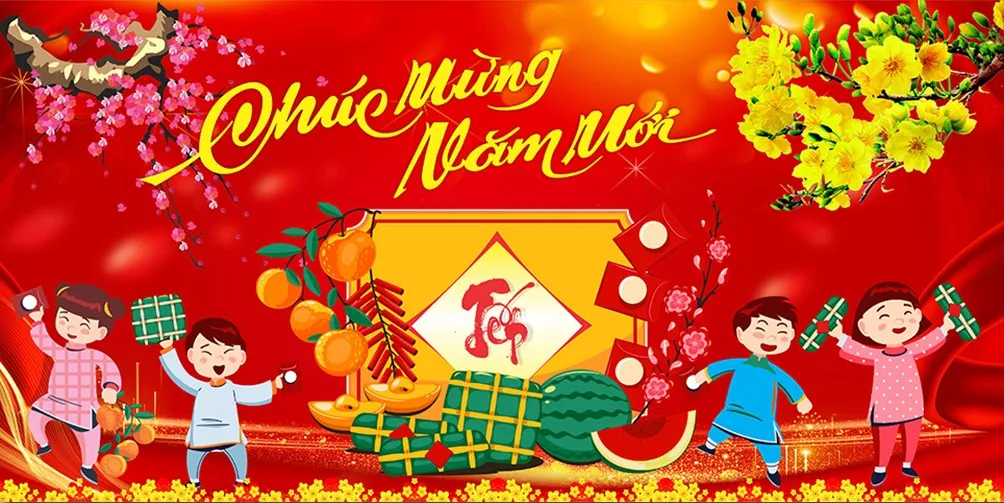 Hinh Tre em chuc mung nam moi