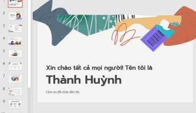 mẫu powerpoint giới thiệu bản thân ấn tượng
