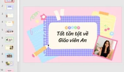 mẫu powerpoint giới thiệu bản thân đầy màu sắc
