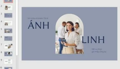 powerpoint giới thiệu bản thân dạng infographic