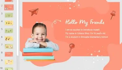 template powerpoint giới thiệu bản thân sáng tạo