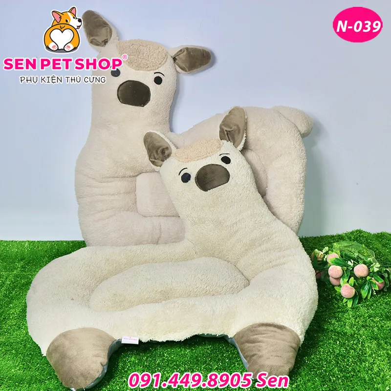 Nệm cho chó mèo hình con cừu siêu cute mềm mại