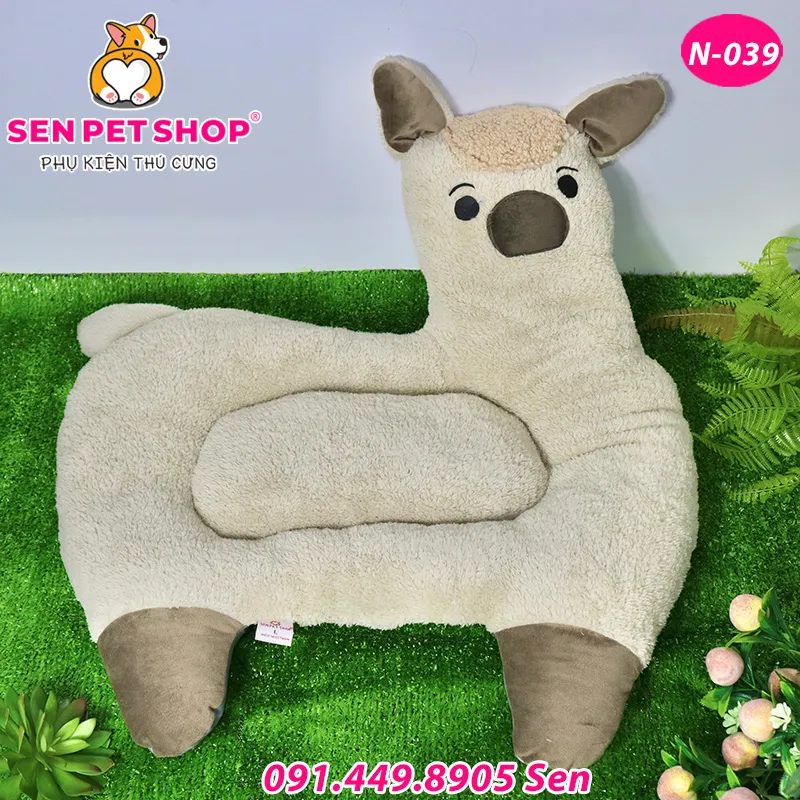 Chi tiết thiết kế nệm hình con cừu cute cho thú cưng