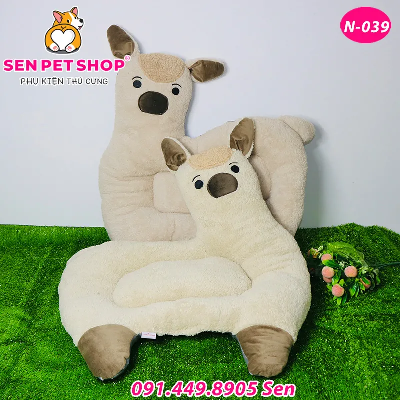 Nệm hình con cừu cute với chất liệu mềm mại màu trắng