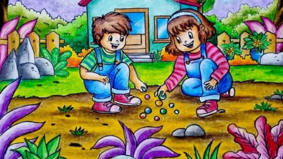 Tranh vẽ dọn dẹp vệ sinh môi trường rừng