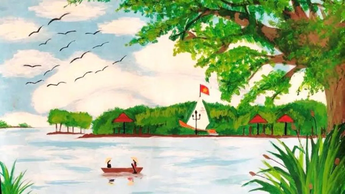 Tải ảnh vẽ tranh bảo vệ môi trường đô thị và tự nhiên 4k