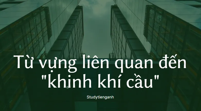 Nhiều khinh khí cầu đủ màu sắc bay trên không, biểu tượng cho thế giới từ vựng hàng không