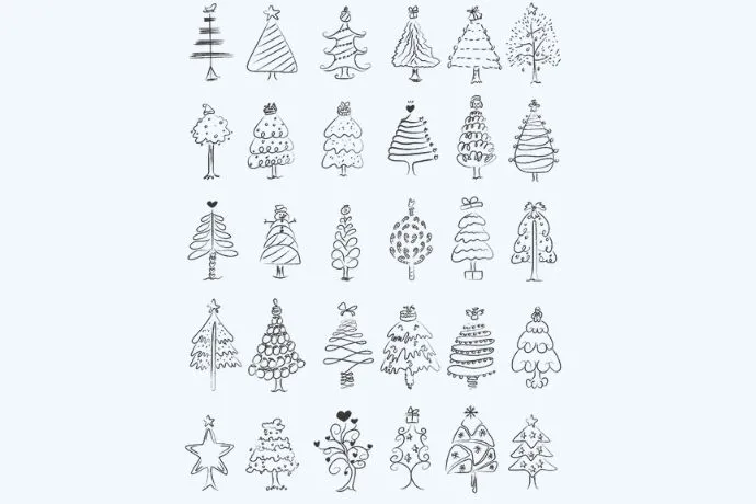Một số ý tưởng và hình ảnh minh họa cách vẽ cây thông Noel đơn giản, dễ áp dụng.