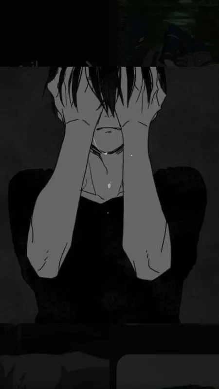 Ảnh anime nam buồn trong màn đêm tĩnh lặng