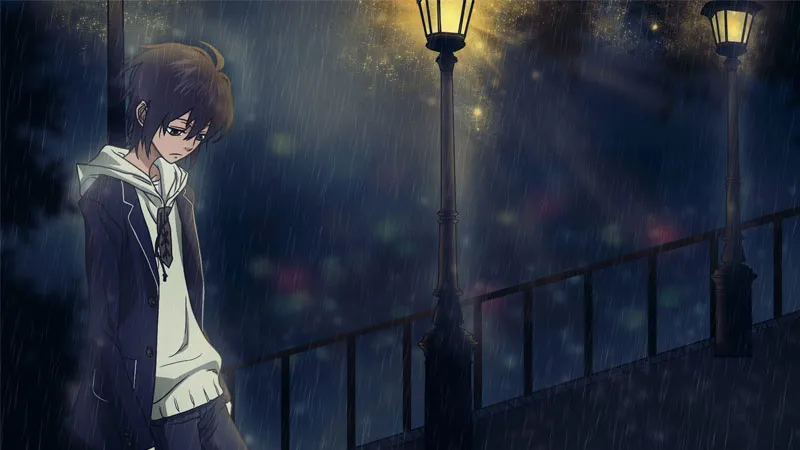 Cặp đôi anime buồn xa cách nhau trong tình yêu