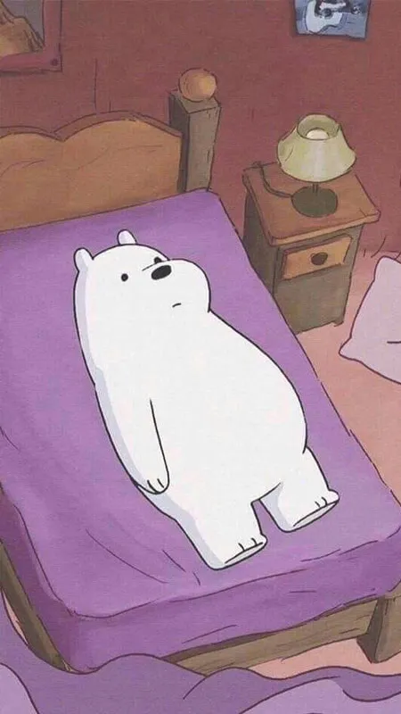 Gấu Trắng Ice Bear thất thần với biểu cảm cô đơn