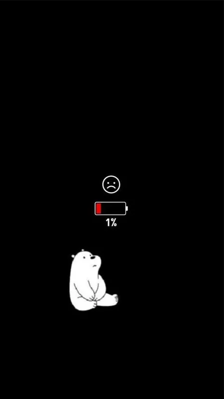 Gấu Trắng Ice Bear ngồi tựa lưng vào tường buồn bã
