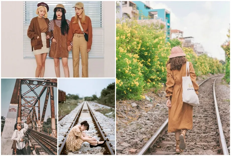 Xu hướng phong cách retro, vintage hoài cổ, lý tưởng để chụp ảnh tàu hỏa đẹp