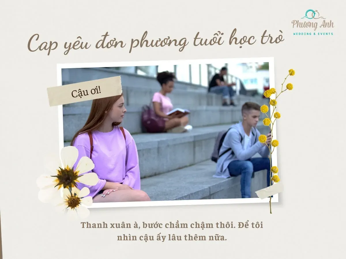 Những câu nói hay về tình yêu đơn phương tuổi học trò